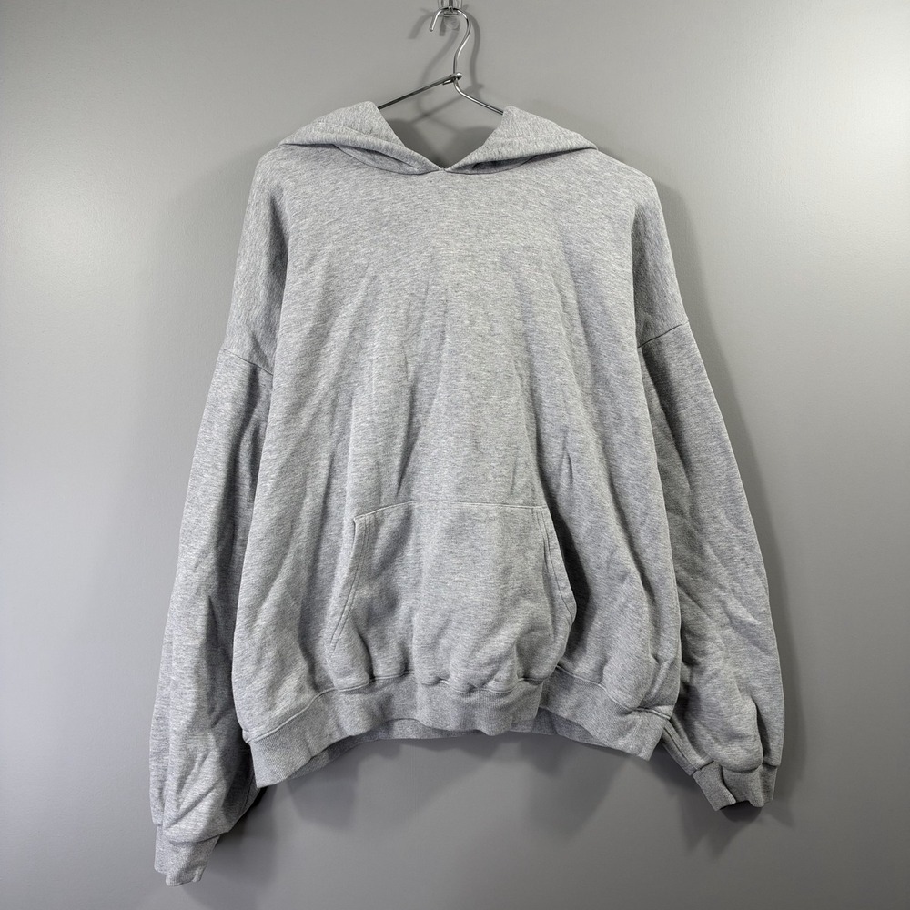 Skims Hoodie Womens 2XL Gray Fleece Pullover Kangaroo Pocket Warm Sweatshirt
